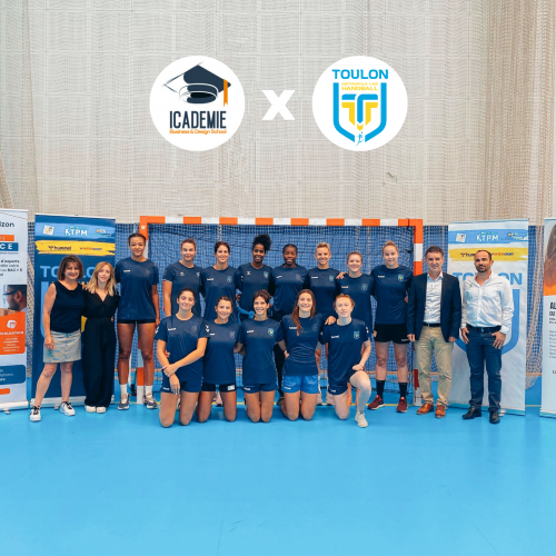 ICADEMIE devient partenaire principal du club Toulon Métropole Var Handball